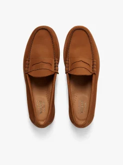 Weejuns Larson Penny Loafers Tan Nubuck