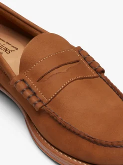 Weejuns Larson Penny Loafers Tan Nubuck