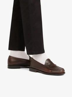 Weejuns Larson Penny Loafers Chocolate Leather