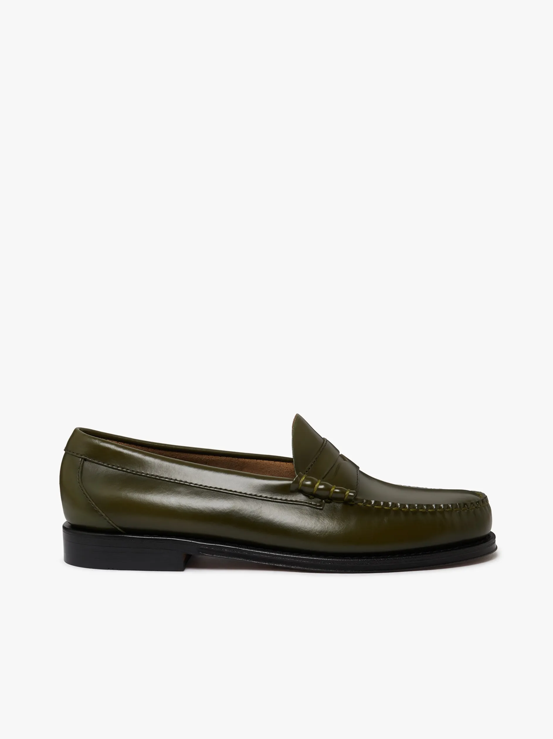 Weejuns Larson Penny Loafers Olive green leather