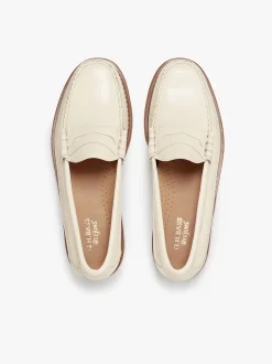 Weejuns Larson Penny Loafers Off white leather