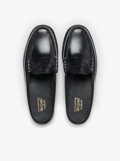 Weejuns Larson Penny Slides Black Leather