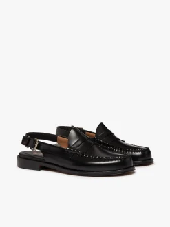 Weejuns Larson Penny Slingback Loafers black
