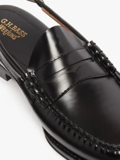 Weejuns Larson Penny Slingback Loafers black