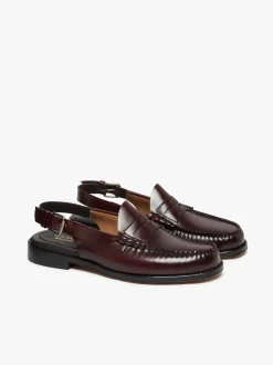 Weejuns Larson Penny Slingback Loafers wine