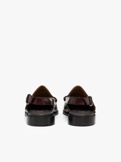 Weejuns Larson Penny Slingback Loafers wine