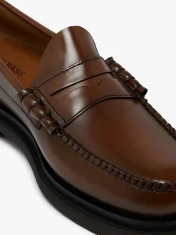 Weejuns Larson Step Penny Loafers Mid brown leather