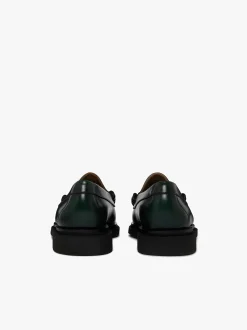 Weejuns Larson Step Penny Loafers Dark green leather