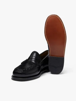 Weejuns Larson Weave Loafers Black Leather
