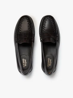 Weejuns Larson Weave Loafers Chocolate leather