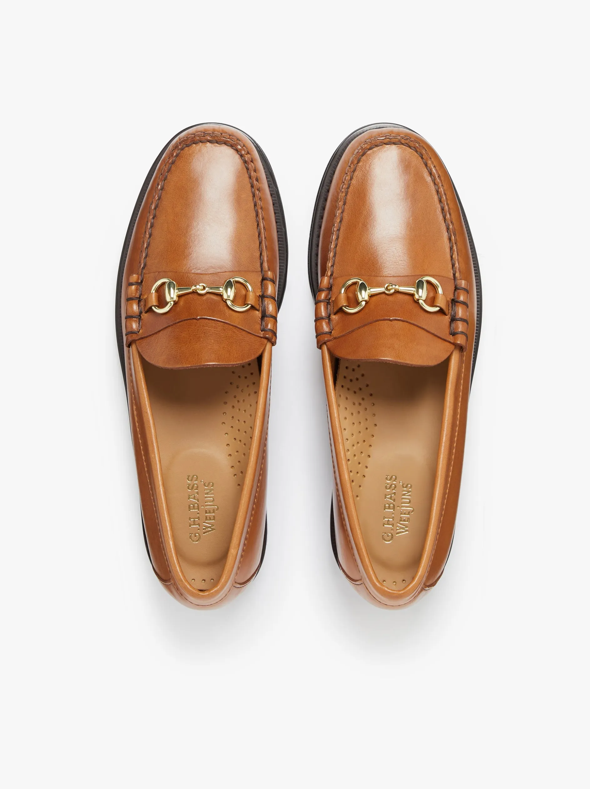 Weejuns Lincoln Penny Loafers Tan pull up leather
