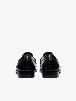 Weejuns Lola Whipstitch Loafers Black Leather