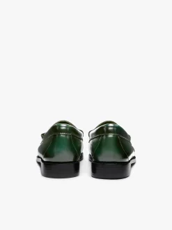 Weejuns Penny Loafers Dark Green Leather