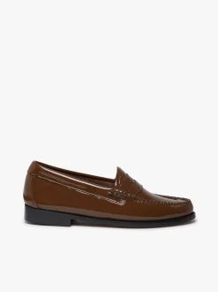 Weejuns Penny Loafers Dark Brown Patent Leather