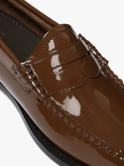 Weejuns Penny Loafers Dark Brown Patent Leather