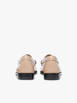 Weejuns Penny Loafers Light Taupe Patent Leather