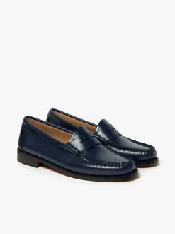 Weejuns Penny Loafers Navy Leather