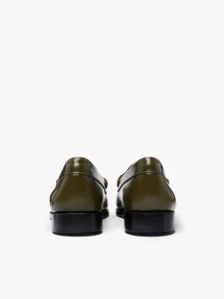 Weejuns Penny Loafers Olive green leather