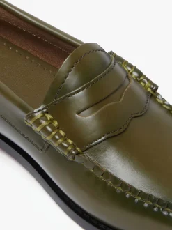 Weejuns Penny Loafers Olive green leather
