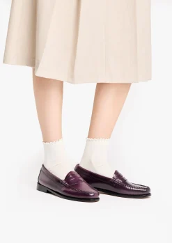 Weejuns Penny Loafers Plum leather