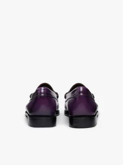Weejuns Penny Loafers Purple Leather