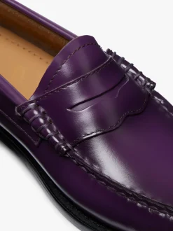 Weejuns Penny Loafers Purple Leather