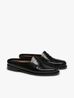 Weejuns Penny Slides Black Leather