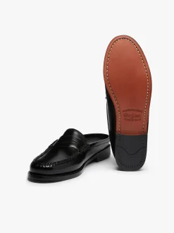 Weejuns Penny Slides Black Leather