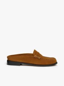 Weejuns Penny Slides Mid brown suede