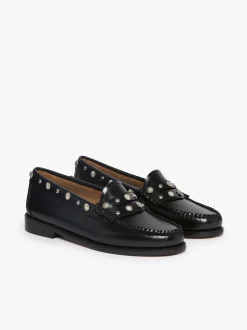 Weejuns Penny Stud Loafers Black Leather