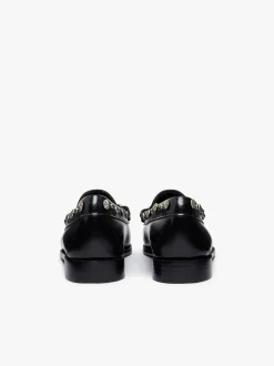 Weejuns Penny Stud Loafers Black Leather