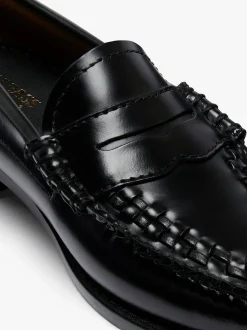 Weejuns Penny Weave Loafers Black Leather