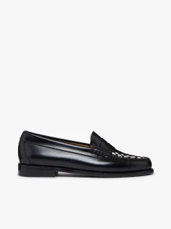 Weejuns Penny Weave Loafers Black & White Leather