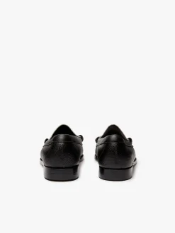 Weejuns Reigning Champ Larson Penny Loafers Black and white leather
