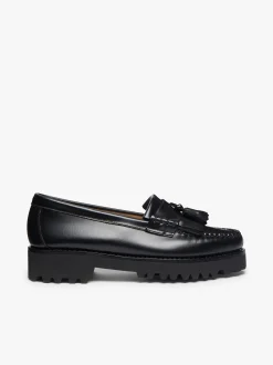 Weejuns 90s Esther Kiltie Tassel Loafers Black Leather
