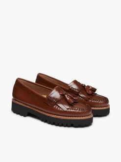 Weejuns 90s Esther Kiltie Tassel Loafers Cognac Leather