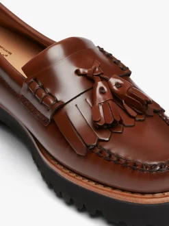Weejuns 90s Esther Kiltie Tassel Loafers Cognac Leather