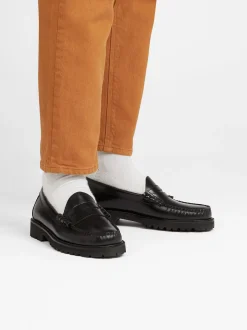 Weejuns 90s Larson Penny Loafers Black Leather
