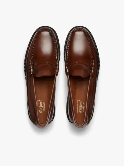 Weejuns 90s Larson Penny Loafers Brown Leather