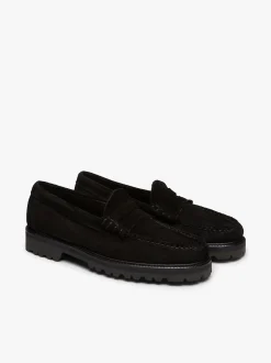 Weejuns 90s Larson Penny Loafers Black Suede