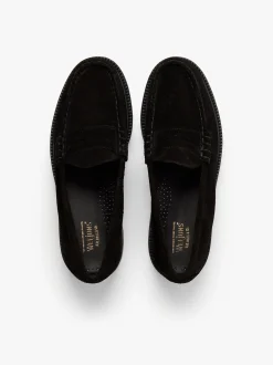 Weejuns 90s Larson Penny Loafers Black Suede