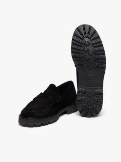 Weejuns 90s Larson Penny Loafers Black Suede