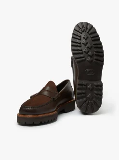 Weejuns 90s Larson Penny Loafers Chocolate Leather