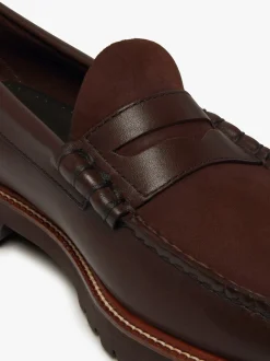 Weejuns 90s Larson Penny Loafers Chocolate Leather