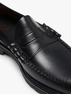 Weejuns 90's Larson Penny Loafers Black Leather & Suede