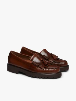 Weejuns 90s Layton II Kiltie Loafers Brown Leather