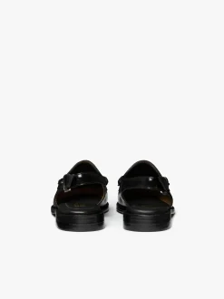 Weejuns Slingback Penny Loafers Black Leather