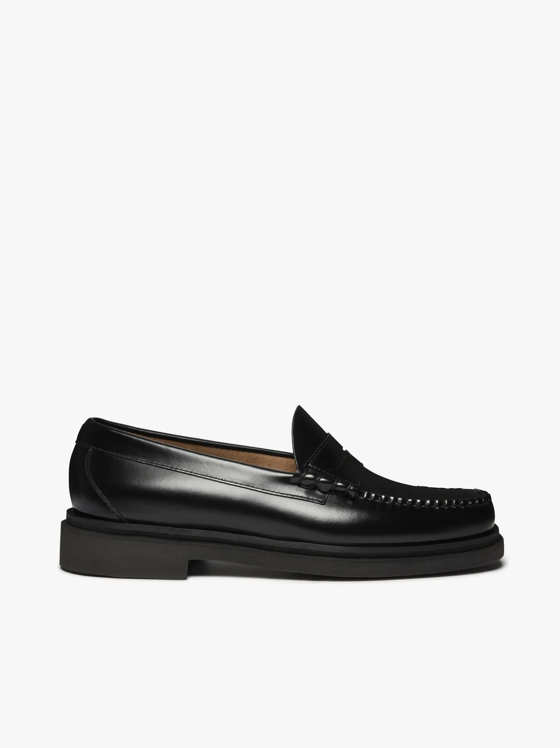 Weejuns Step Larson Penny Loafers Black Leather