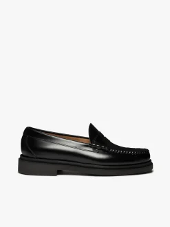 Weejuns Step Larson Penny Loafers Black Leather