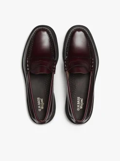 Weejuns Step Larson Penny Loafers Wine Leather